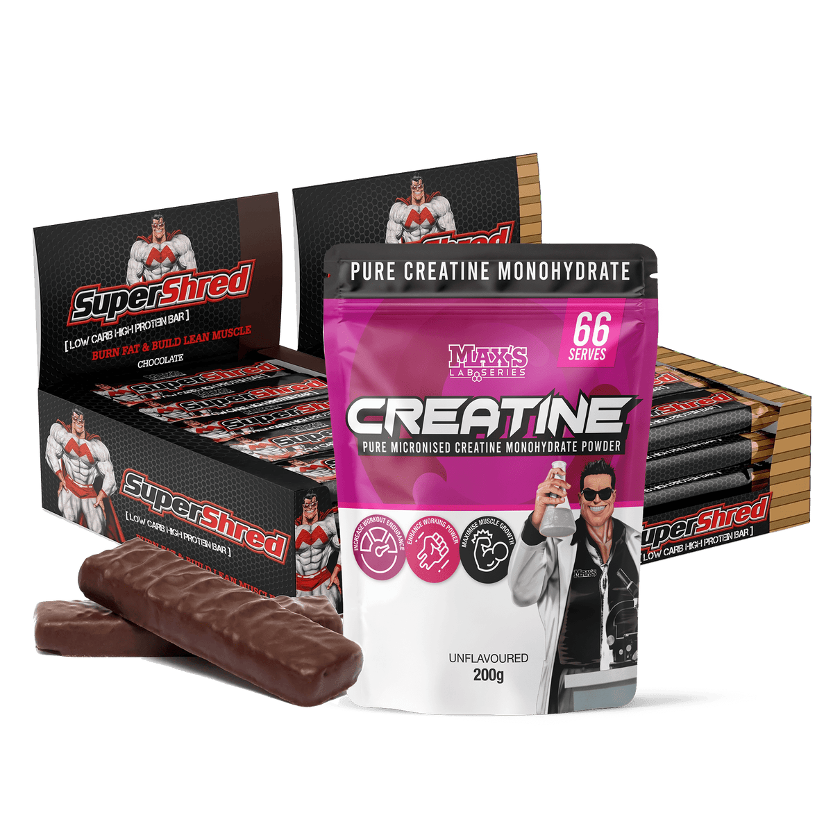 Twin Pack: SuperShred Bars (2 Boxes / 24 Single Bars)