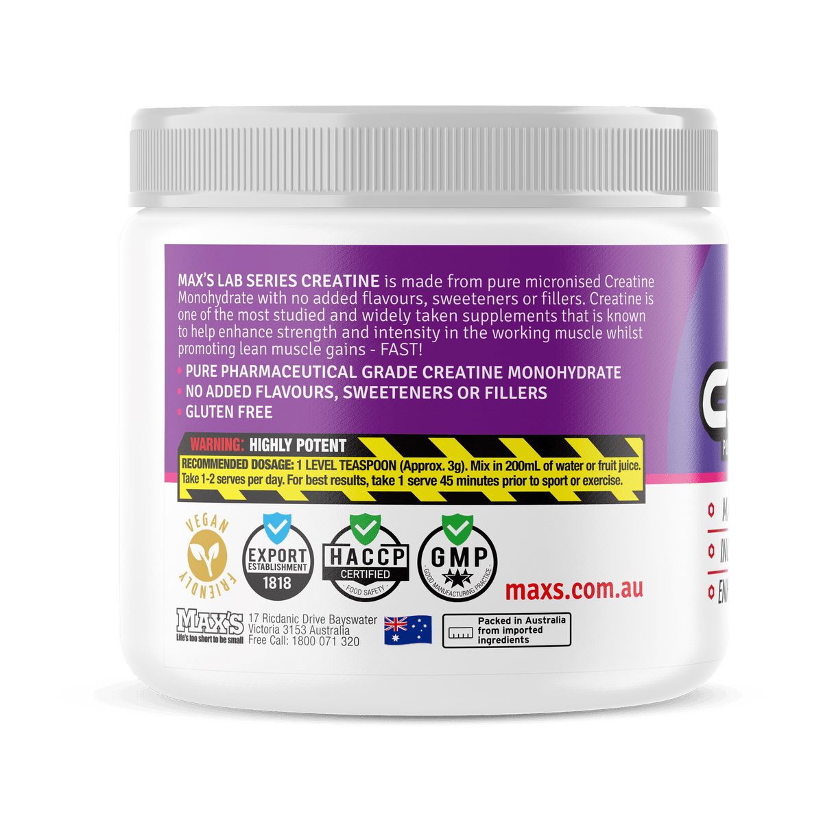 Twin Pack: Creatine Monohydrate 100g