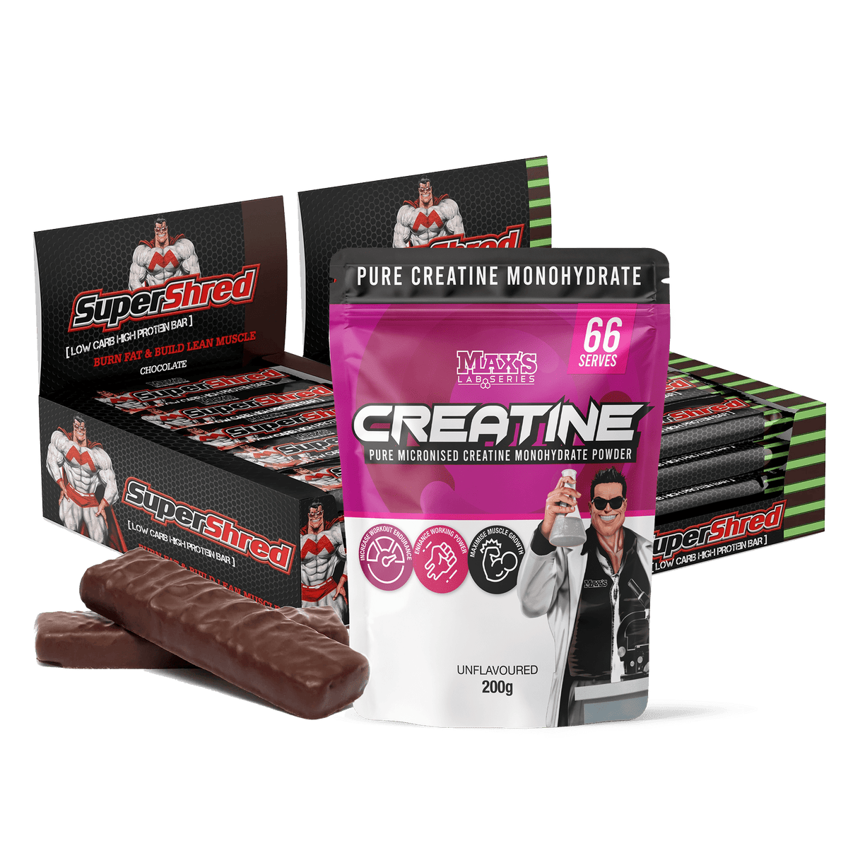 Twin Pack: SuperShred Bars (2 Boxes / 24 Single Bars)