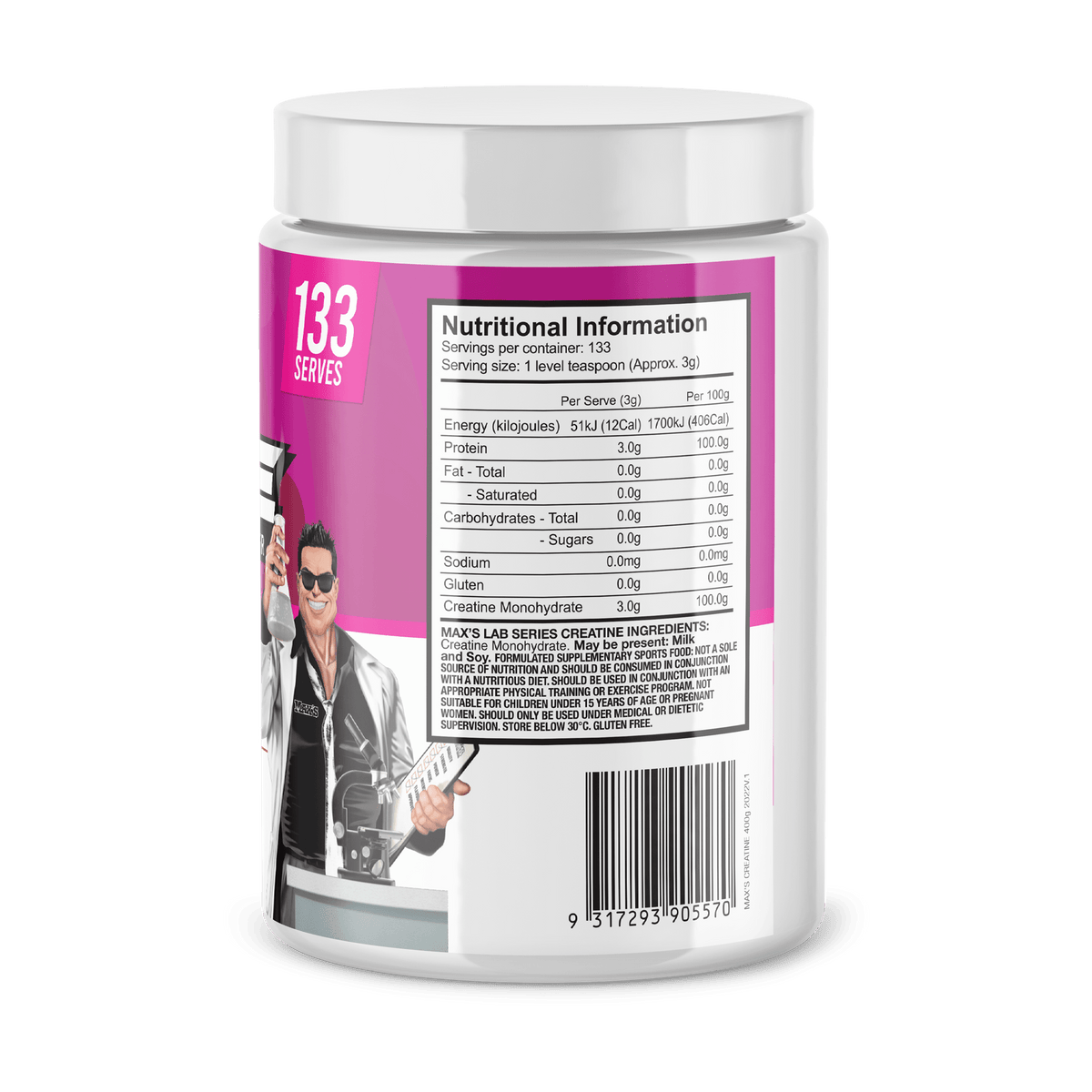 Twin Pack: Creatine Monohydrate 400g